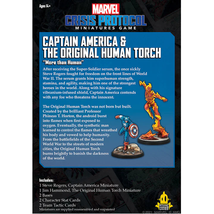 MARVEL CRISIS PROTOCOL: Captain America &amp; The Original Human Torch