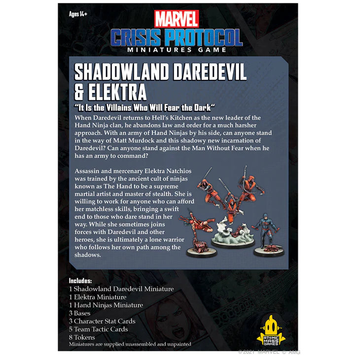 PROTOCOLE DE CRISE MARVEL : Shadowland Daredevil et Elektra