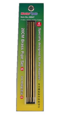 Master Tools 20cm Brass Pipe - Set 6 1x 1.5/2.0/2.5/3.0mm  No. 09947
