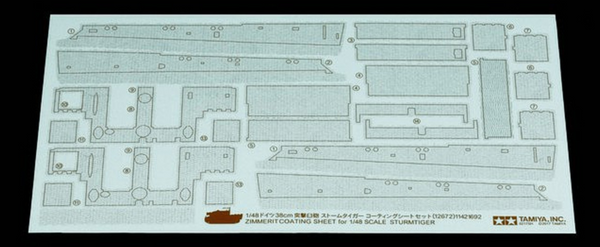 TAM12672 Zimmerit coating sheet for sturmtiger