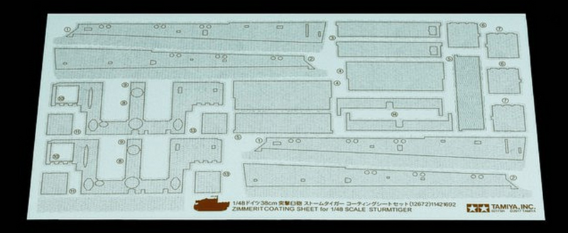 TAM12672 Zimmerit coating sheet for sturmtiger