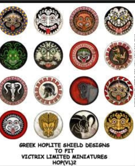 VICTRIX: Greek Hoplite shield designs 2