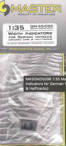 MASGM35096 1:35 Master Model Width Indicators for German Vehicles (Armored Cars & Halftracks)