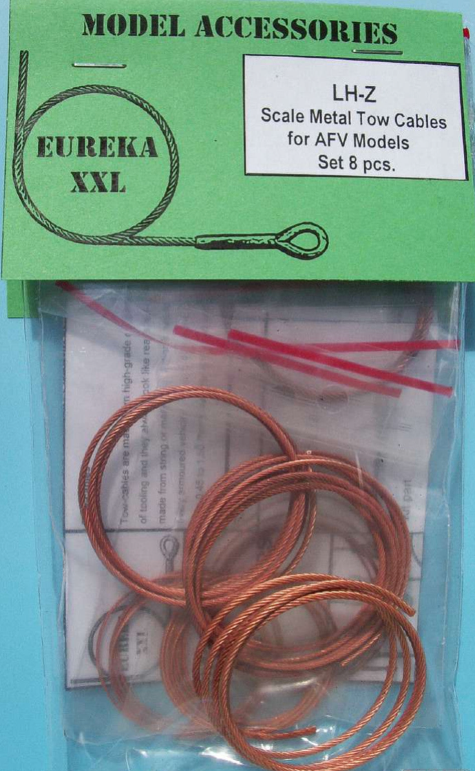 Eureka EURLHZ XXL - Scale Metal Tow Cable Set for AFV Models