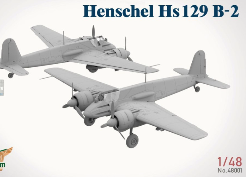 TAK48001 1:48 Takom Henshel Hs129B-2 (with Interior)