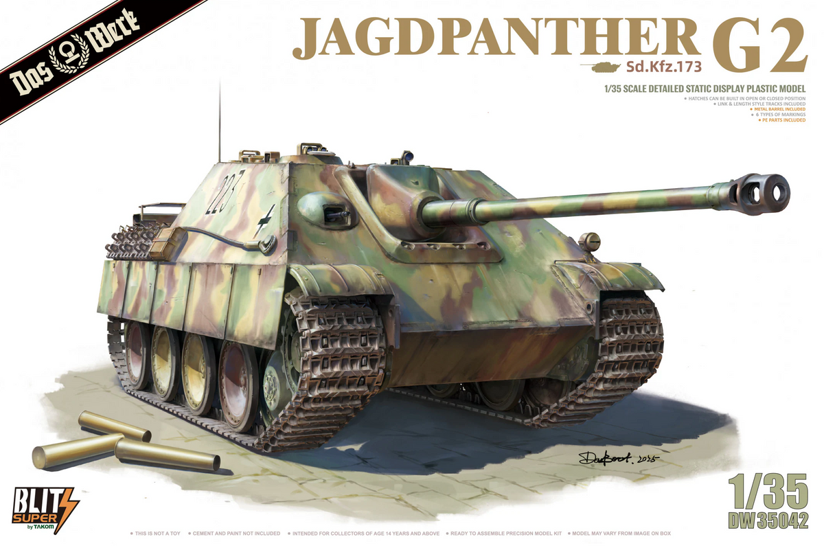 DW35042 Jagdpanther G2 Sd.Kfz. 173 Das Werk  1:35