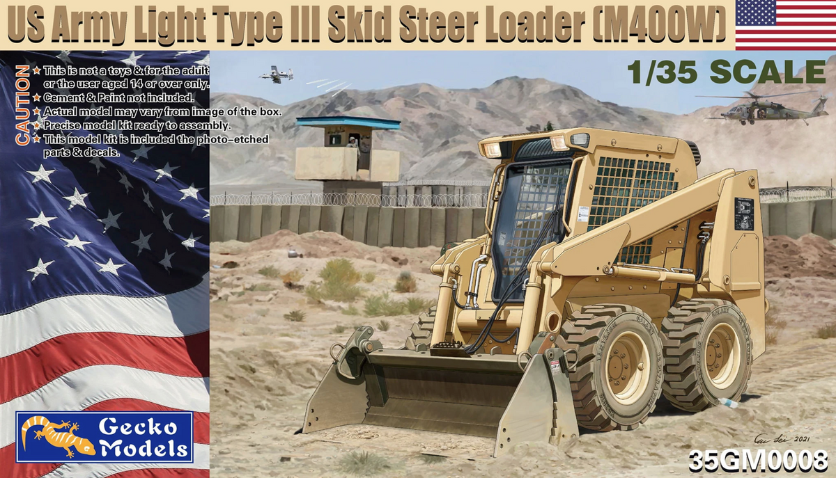 35GM0008 US Army Light Type III Skid Steer Loader Gecko Models 1:35