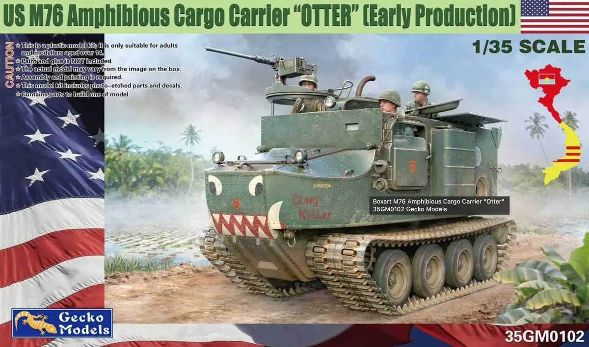 Gecko 35GM0102 US M76 Amphibious Cargo Carrier "Otter" (Early Production) Gecko Models   1:35