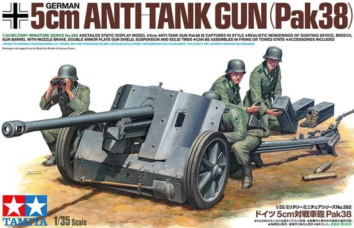TAM 35392 1/35 German 5 cm Anti-Tank Gun (PaK 38)