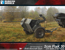 280109 Rubicon Models - 2cm FlaK 30 Anti-Aircraft Gun with SdAh 51/52 Trailer