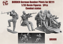 1:35 Border Model BR008 German Bomber Pilots for Heinkel He 111 WWII – In Action – 5 Resin Figures Resin part