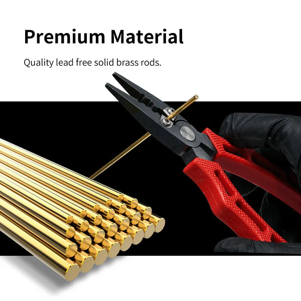 Dspiae Brass Bars For Modeling 0.5mm (8pcs) DSP-BB-0-5