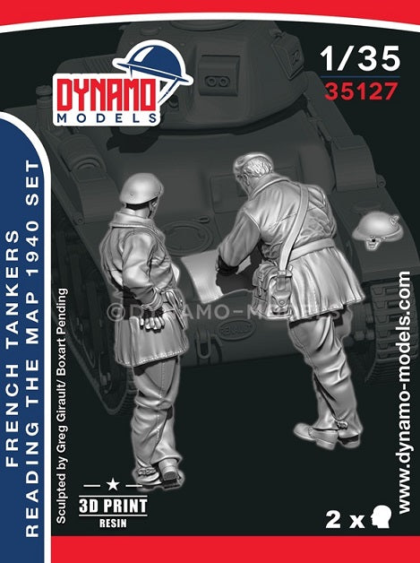 1/35 FRENCH TANKERS READING THE MAP 1940 SET