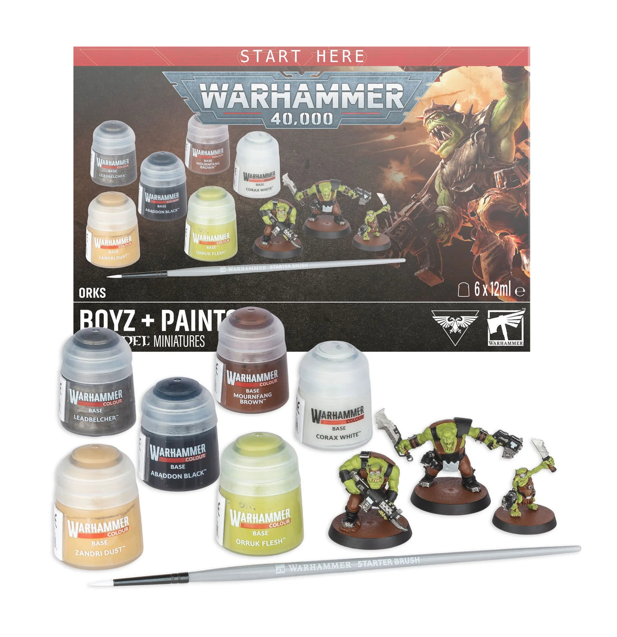 Warhammer 40,000: Orkos + Set de pinturas