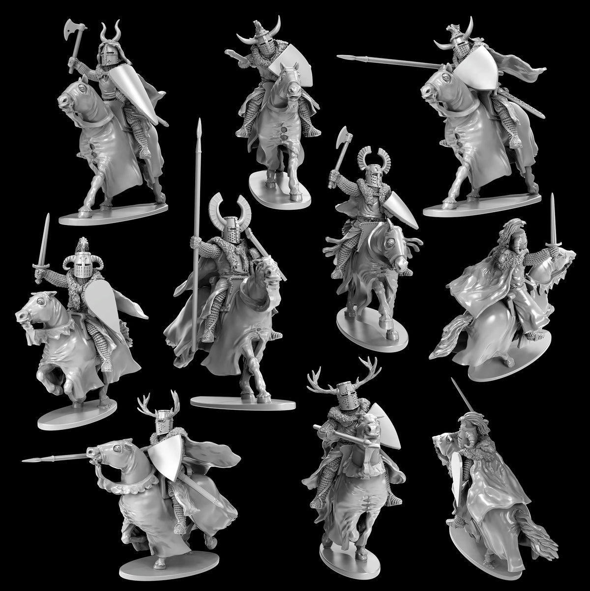 VICTRIX - Medieval & Fantasy Heads, Cloaks & Shields VXE002