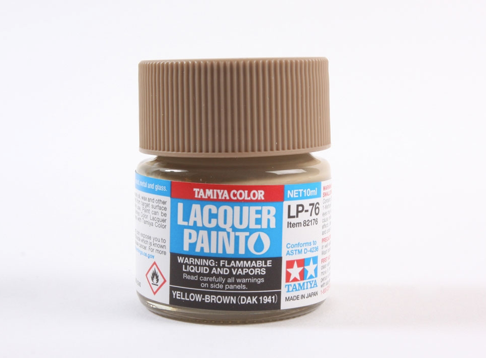 TAM82176 Tamiya Lacquer Paint LP-76 Yellow-Brown 10ml
