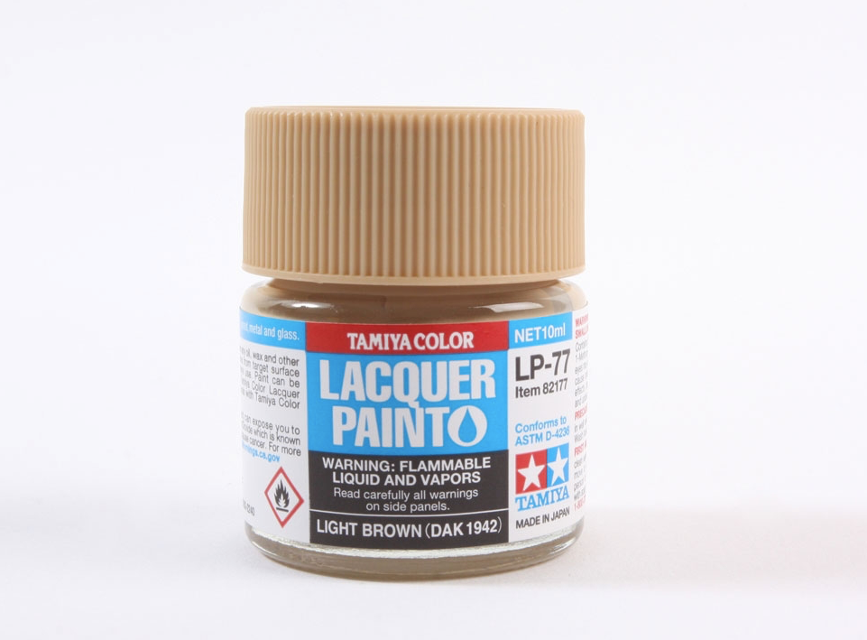 TAM82177 Tamiya Lacquer Paint LP-77 Light Brown (DAK 1942) 10ml
