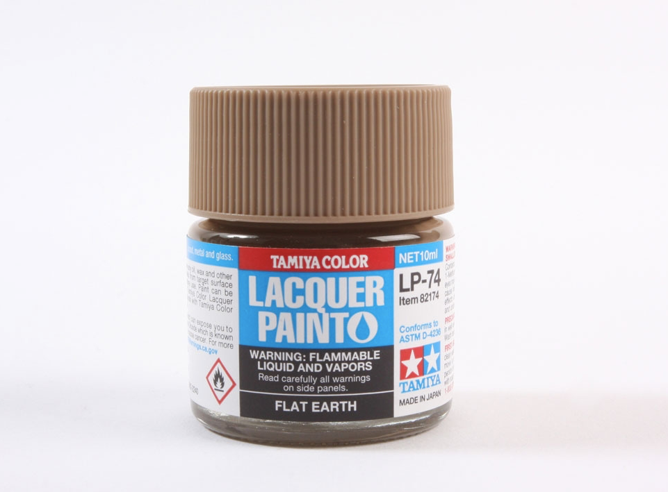 TAM82174 Tamiya Lacquer Paint LP-74 Flat Earth 10ml