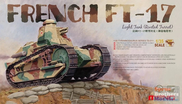 MNGTS011 1:35 Meng French  FT-17 Light Tank