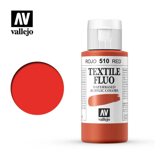 40.510 FLUORESCENT RED - TEXTILE 60ml