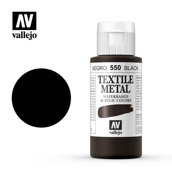 40.550 METALLIC BLACK - TEXTILE 60ml