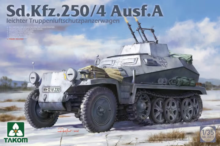 TAKOM. TAK02211 1:35 takom Sd.Kfz.250/4 Ausf.A leicher Truppenluftschutzpanzerwagen