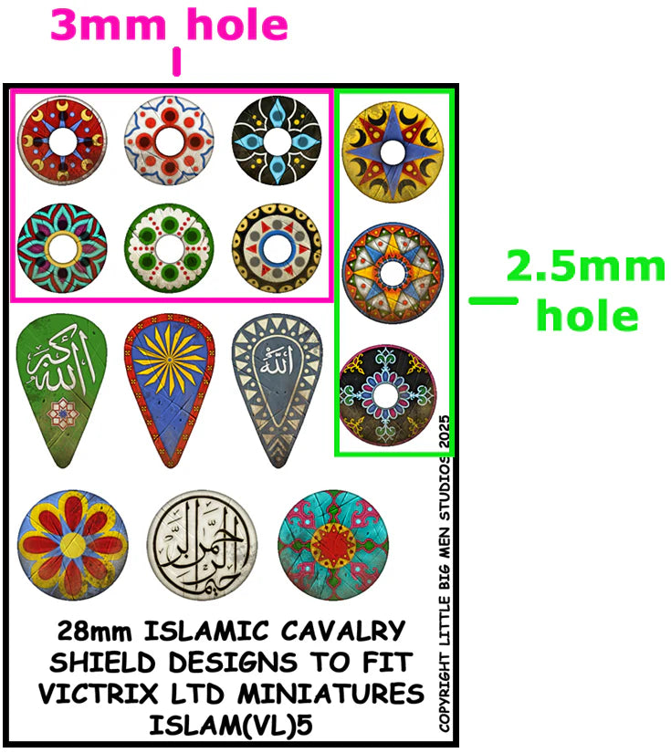 VICTRIX:Islamic Cavalry Shield Transfers 5