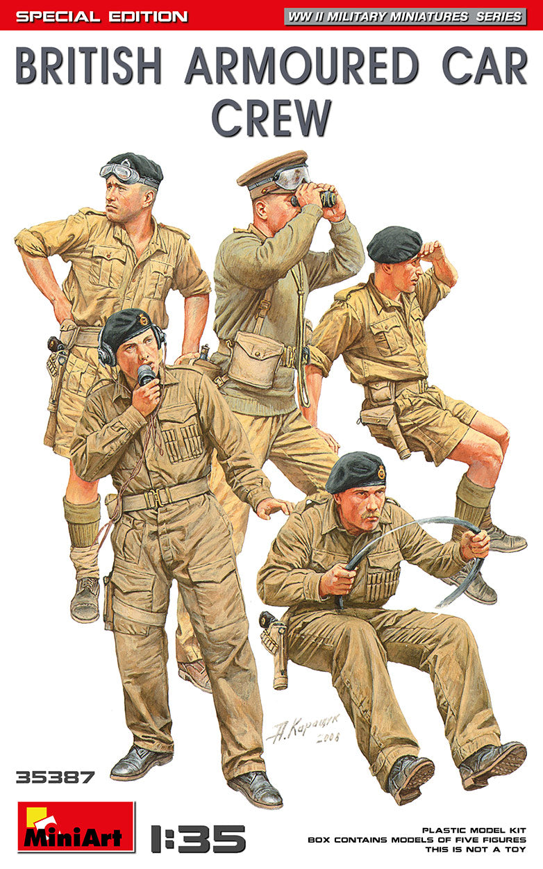 MiniART: 1/35 BRITISH ARMOURED CAR CREW. SPECIAL EDITION