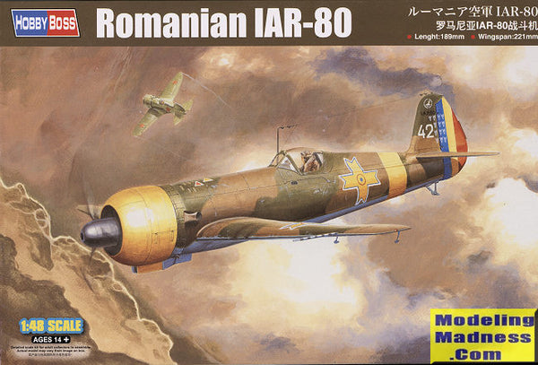 Hobbyboss Romanian Iar-80 Aircraft Model Kit 1/48