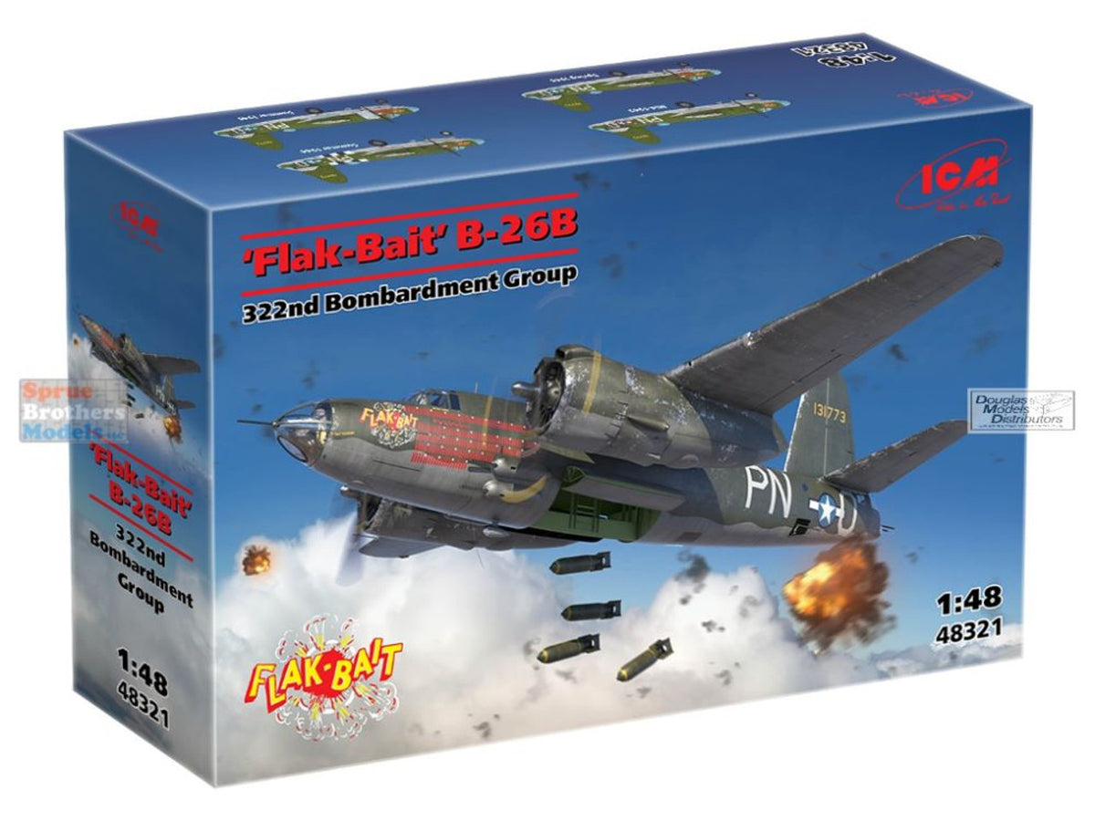 ICM 1:48 ICM B-26B Marauder 'Flak-Bait'