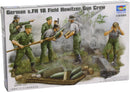 TRUMPETER: 1:35 Trumpeter German Field Howitzer Gun Firing Crew Figure Set (5 figures)