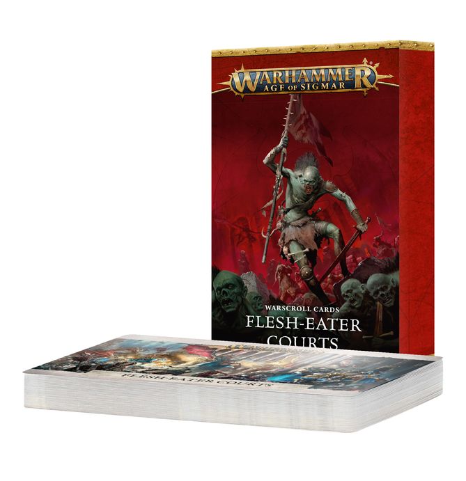 WARSCROLL CARDS: Flesh-eater Courts (Inglés)