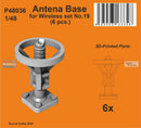 SPHP48036P 1:48 Special Hobby Antenna Base for Wireless Set No 19 (6pcs)