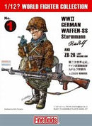 FINE MOLDS. WW2 German Waffen SS Sturmmann “Rudolf” & ZB-26 LMG 1/12