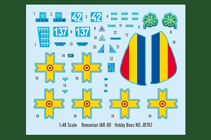 Hobbyboss Romanian Iar-80 Aircraft Model Kit 1/48