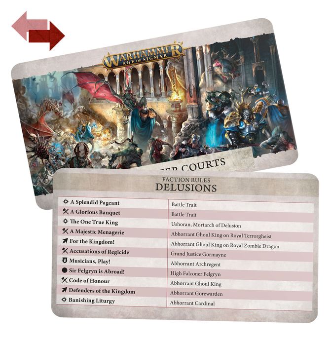 WARSCROLL CARDS: Flesh-eater Courts (Inglés)