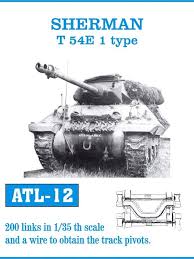 ATL - 12 1/35 Friulmodel Track Link Set. Sherman T54E1 (200 links)
