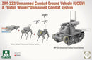 TAK02223 1:35 Takom Zry222 unmanned combat ground vehicle & robot wolves Unmanned combat system