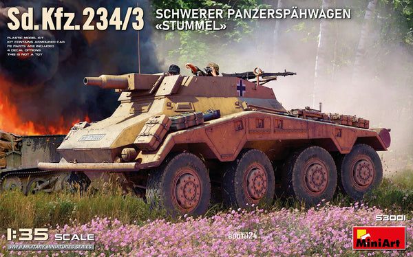 MiniArt 1/35 Sd.Kfz.234/3 SCHWERER PANZERSPÄHWAGEN «STUMMEL»