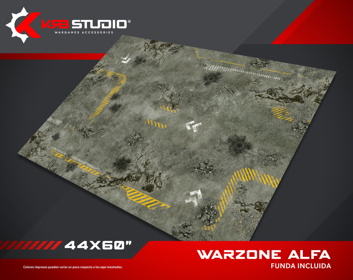 KRB Studio: Warzone Alfa Mat 44''x60''