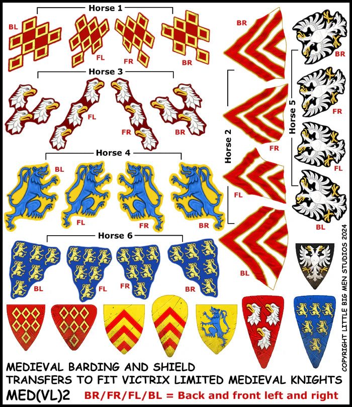 VICTRIX: Medieval Barding and Shield Transfers 2