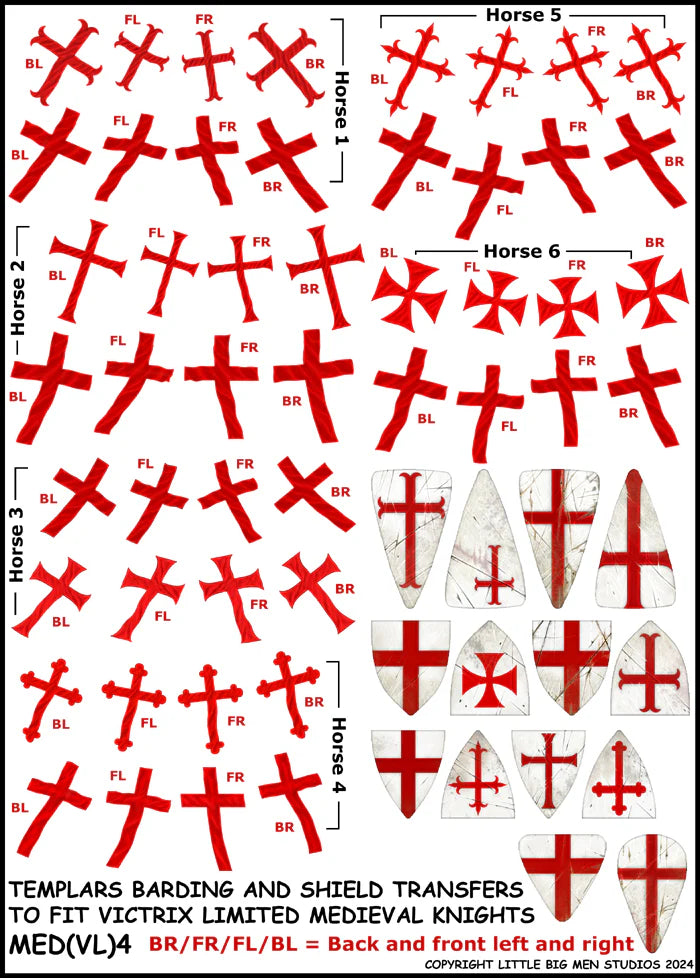 VICTRIX: Medieval Barding and Shield Transfers 4