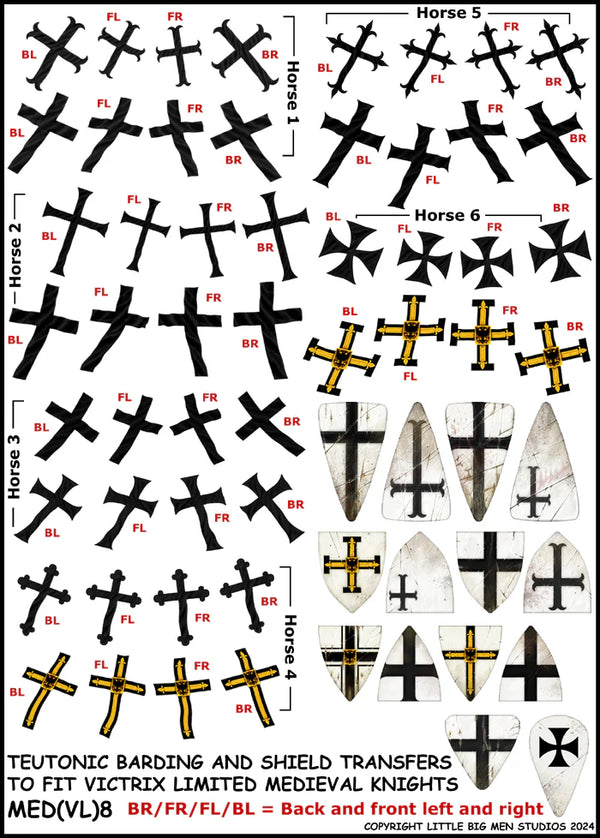 VICTRIX: Medieval Barding and Shield Transfers 8