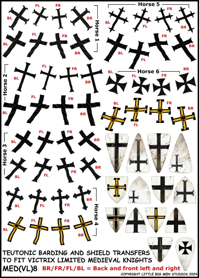 VICTRIX: Medieval Barding and Shield Transfers 8