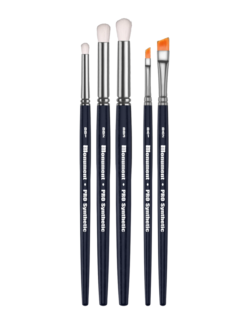 PRO Synthetic Drybrush Set - 5 brush