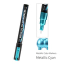 DSP-MKA-06 DSPIAE Super Metallic Colors Markers - Metallic Cyan