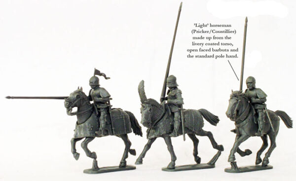 WR 40 Mounted Men at Arms 1450-1500 (12 mounted figures)
