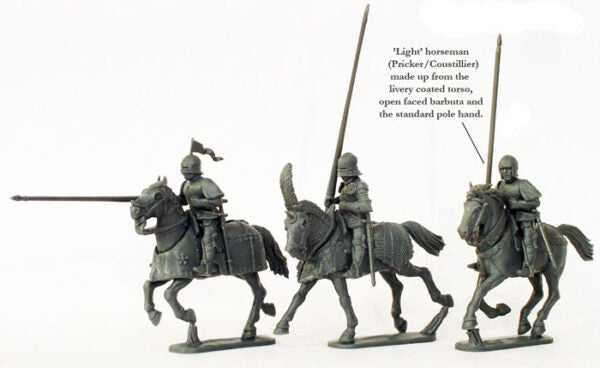 WR 40 Mounted Men at Arms 1450-1500 (12 figurines montées)