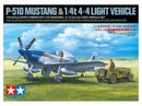 TAMIYA P-51D MUSTANG & 1/4 4X4 LIGHT VEHICLE