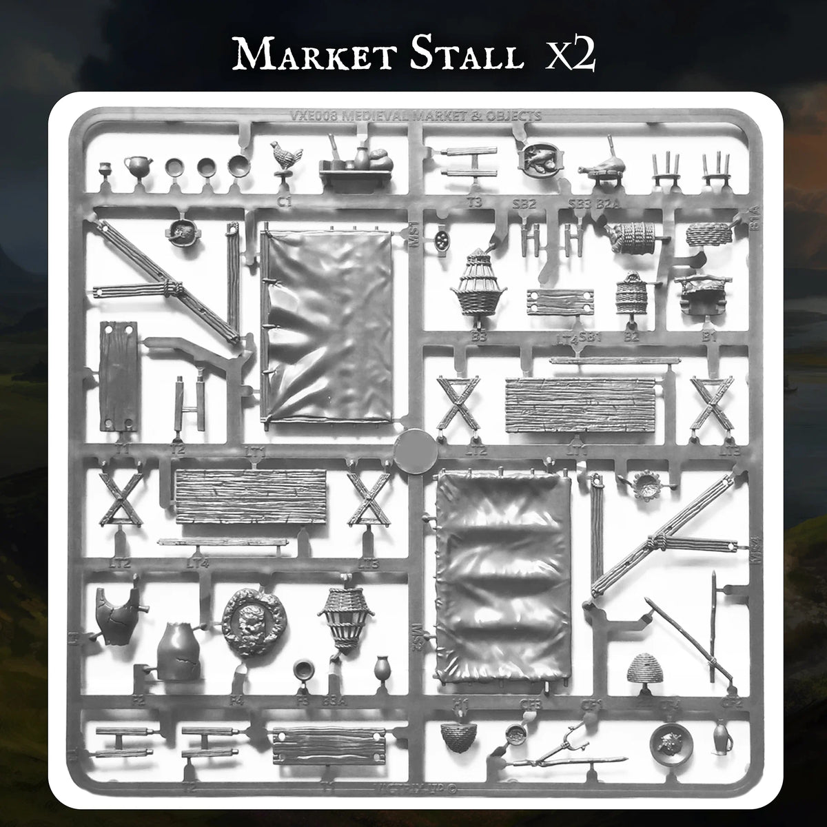 VXE008 Market Stall (Medieval & Dark Ages)
